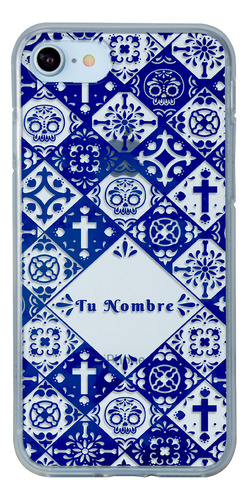 Funda Para iPhone Para Mujer Talavera Calaveras Con Nombre