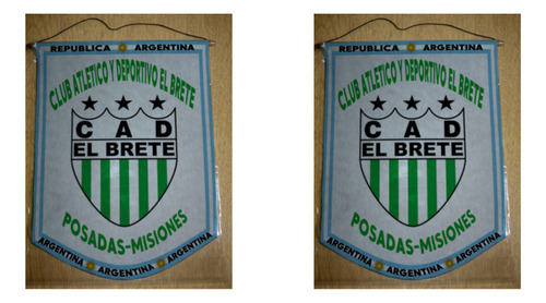 Banderin Chico 13cm Club El Brete Posadas Misiones