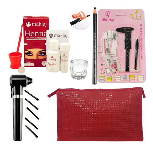 Kit Rena Para Sobrancelhas Makiaj Alto Rendimento Necessaire