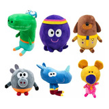 6pcs/set Hey Duggee Muñeca Peluche Juguete Regalo Para Niños