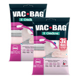 Kit 2 Saco À Vácuo Armazenagem Roupas Vac Bag Closet Jumbo