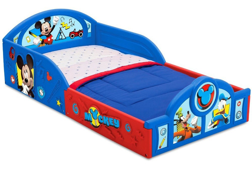 Cama Infantil 2 En 1 Play Area Con Colchon Mickey Mouse