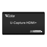 Capturadora De Video 1080p Hdmi A Usb Wiistar | 60fps 5 En 1