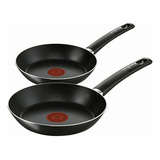 Juego De 2 Sartenes De 20/24 Cm T-fal Simplicity Black Negro