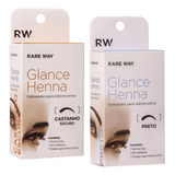 Kit Glance Henna Castanho Escuro E Preto Rare Way