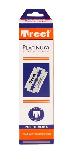 20 Cajas De Filos Treet Platinum Afeitar Barberia X 10