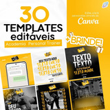 30 Templates Editáveis No Canva Academia E Personal Trainer