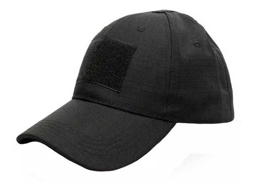 Gorra Táctica Militar Contactel Parches Ripstop Negro