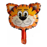 Globo Metalizado Animales Tigre 32 Cm Pack X 2 Und