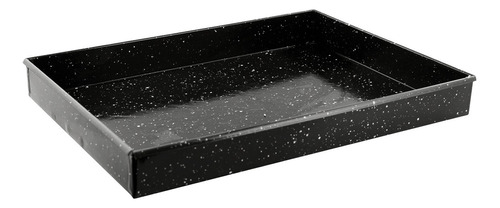 Asadera Fuente Enlozada Rectangular Nº 6 39x30 Horno Jovifel Color Negro