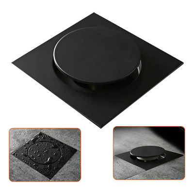 Coladera Regadera Pie Push De Acero 4 Pulgada Lujo 15x15cm | MercadoLibre