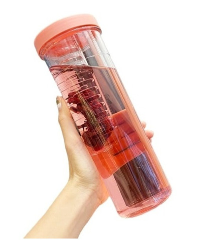 Botella Vaso Con Infusor Té Tisania Fruta Agua Popote 700ml
