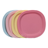 Set De 4 Platos Platitos Mexicana Tupperware