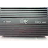 Amplificador Ms Audio Ms 7000 De  2400w 4 Canales Crosover