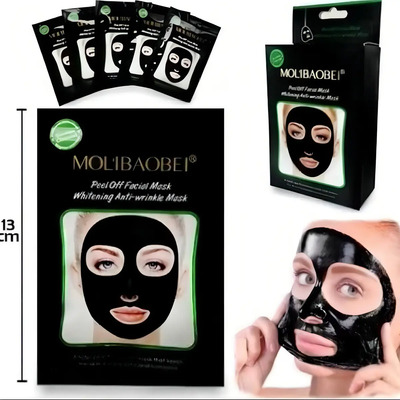 Mascarilla Negra Moli Corea Rostro 10 Piezas Carbón Activado | MercadoLibre