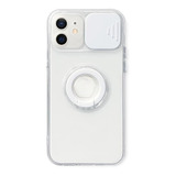 Funda Protectora Camara Anillo Para iPhone 13 Pro Max + Mica