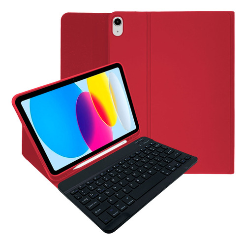 Capinha Para iPad 10 2022 Case Com Teclado Anti Impacto Leve