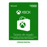 Tarjeta De Regalo Microsoft Xbox - 1,000 Mxn Código Digital