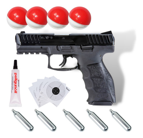 Marcadora Gotcha T4e Hk Vp9 Paintball .43 Negro Xchws P