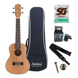 Ukulele Kalani Acustico Concert Kal 320 Cm Mogno Kayke + Kit