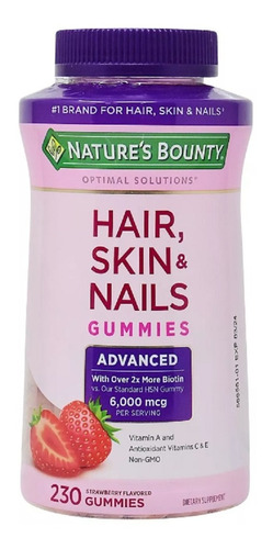 Cabello Piel Unas Hair Skin Nails Natures Bounty 230 Gomitas