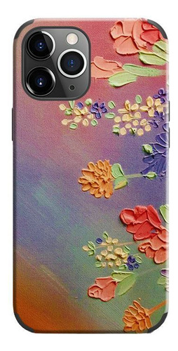 Flores De Pintura Al Óleo Retro Case De Teléfono Para iPhone