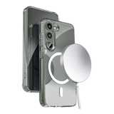 Funda Clear Para Samsung Galaxy S23 Con Cargador Magsafe