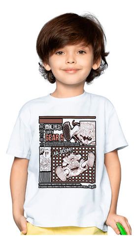 Playera Infantil Unisex Ts One Piece Gear 5 Orang P347