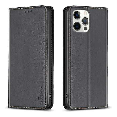 Funda Magnética De Piel Tipo Cartera Para iPhone 14 Pro Max