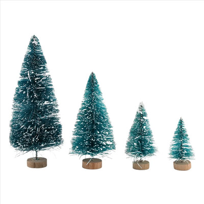 60 Miniárboles De Sisal, Nieve, Escarcha, Pino De Invierno,  | Envío gratis