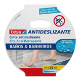 Cinta Antideslizante Baños Transparente 5m X 25mm