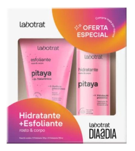 Kit Dia A Dia Com Hidratante E Esfoliante Labotrat - Pitaya