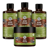  Shampoo + Ativador + Condicionador + Máscara Afro Vegan