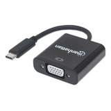 Convertidor Usb C Manhattan 151771 A Vga 1080p@60hz Full Hd