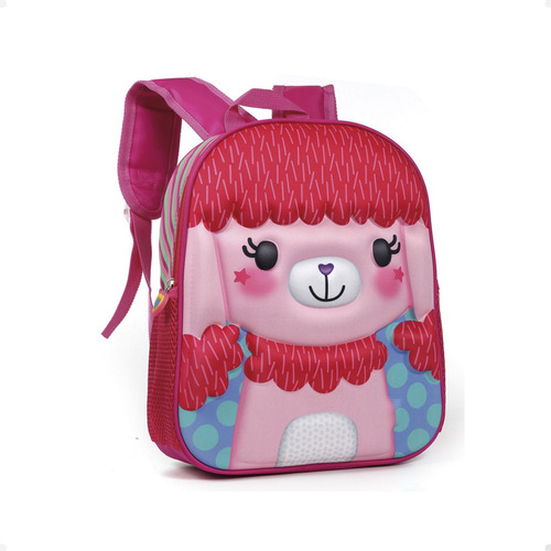 Mochila 3d Escolar Jardin Dino Futbol Unicornio Nena Nene Color Rosa Chicle Diseño De La Tela 3d Rigida