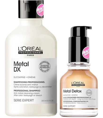 Shampoo Loreal Metal Detox + Aceite Oil Metal Detox 50ml