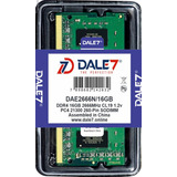 Memória Dale7 Ddr4 16gb 2666 Mhz Notebook Kit C/ 05 Unid