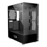 Gabinete Redragon Preto Mid Tower Reflect Lateral De Vidro