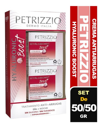 Petrizzio Set De Crema Antiarruga Día/noche Hyaluronic Boost