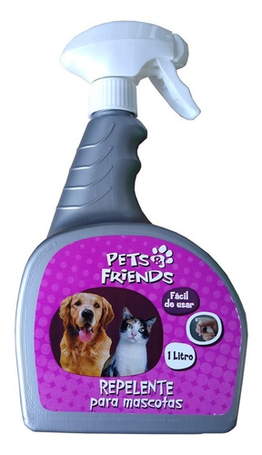 Repelente Perros Y Gatos 1litro Pets Friends En Spray Tm