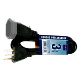 Cordão Prolongador 3 M 3x0,75mm - 2p+t 10a - 250v 110v/220v