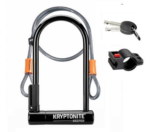 Candado U-lock + Linga De 1,2m - Kryptonite - Pinta Pedal