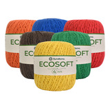 Barbante Euroroma Ecosoft Fio 4 300g 483m 6 Unidades