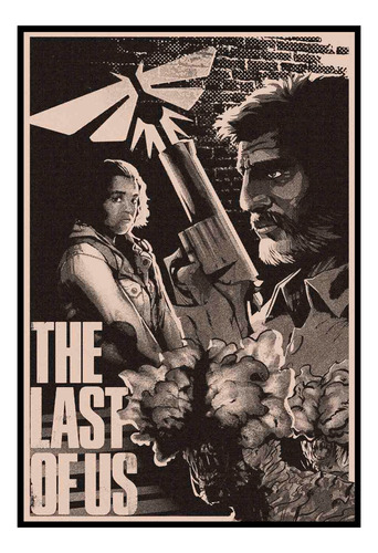 Cuadro Premium Poster 33x48cm The Last Of Us Dos Tonos