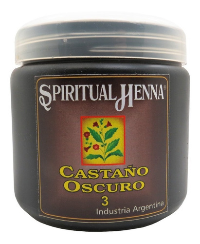 Henna X 500 Gr - Spiritual Henna (3 - Castaño Oscuro)
