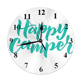 Reloj Redondo Frase, Reloj De Pared Escrito  Happy Camp...