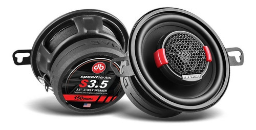 Parlantes Db Drive S3.5 Speed Series 3,5  2 Vías 40rms Color Negro