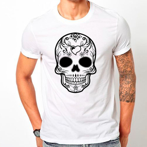 Camiseta Caveira Mexicana Skull Mexican Camisa C31