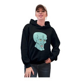 Sudadera Hoodie Estampada De Algodón Calamardo Guapo A879