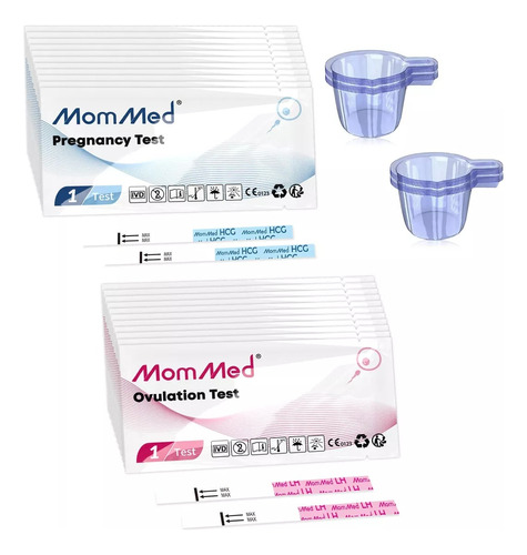Kit 5 Test De Ovulación + 1 Test De Embarazo Mommed 99